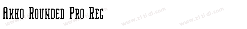 Akko Rounded Pro Reg字体转换